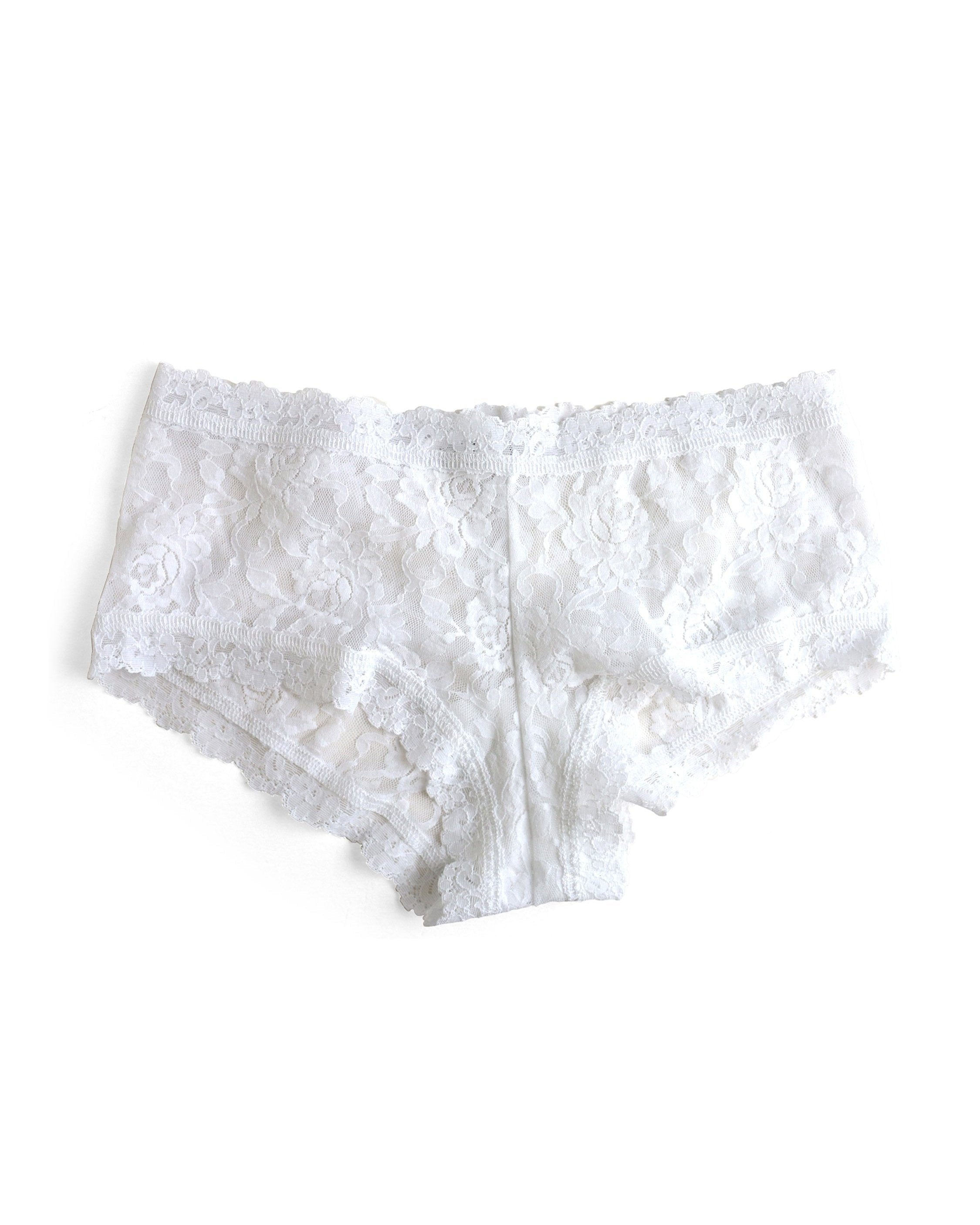 Signature Lace Boyshort White