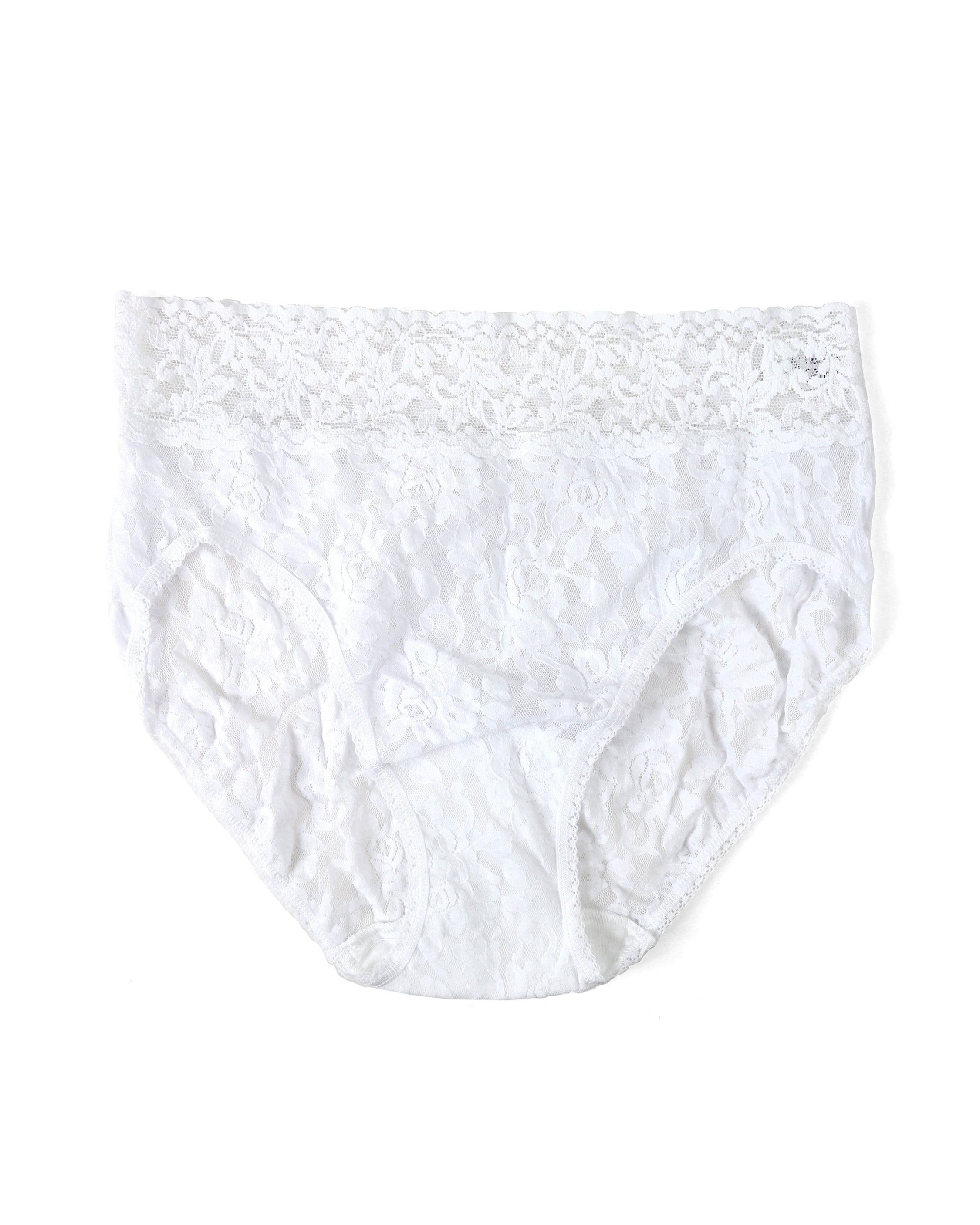 Signature Lace French Brief White