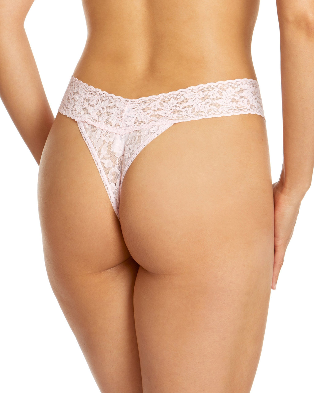 Signature Lace Original Rise Thong Bliss Pink