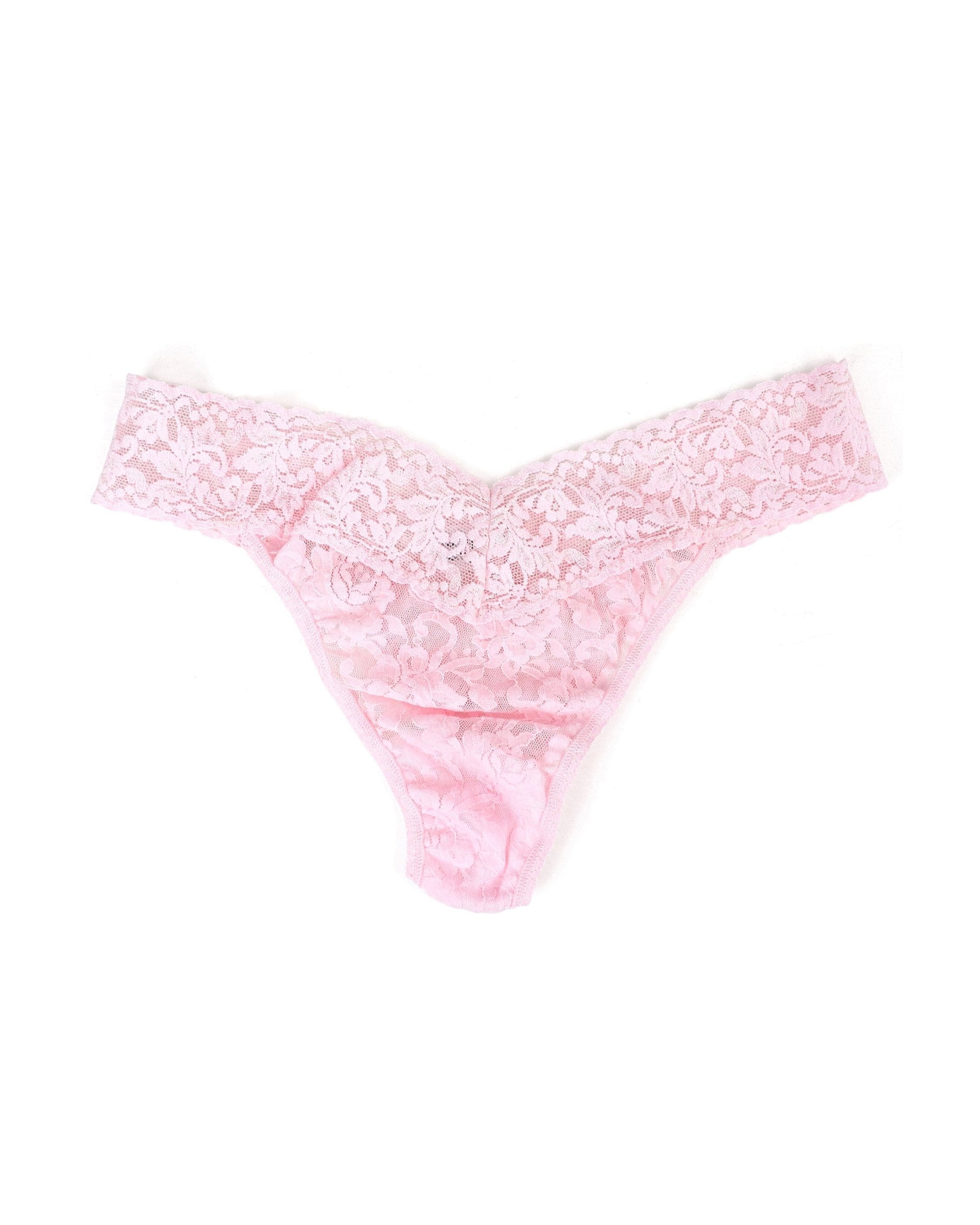 Signature Lace Original Rise Thong Bliss Pink