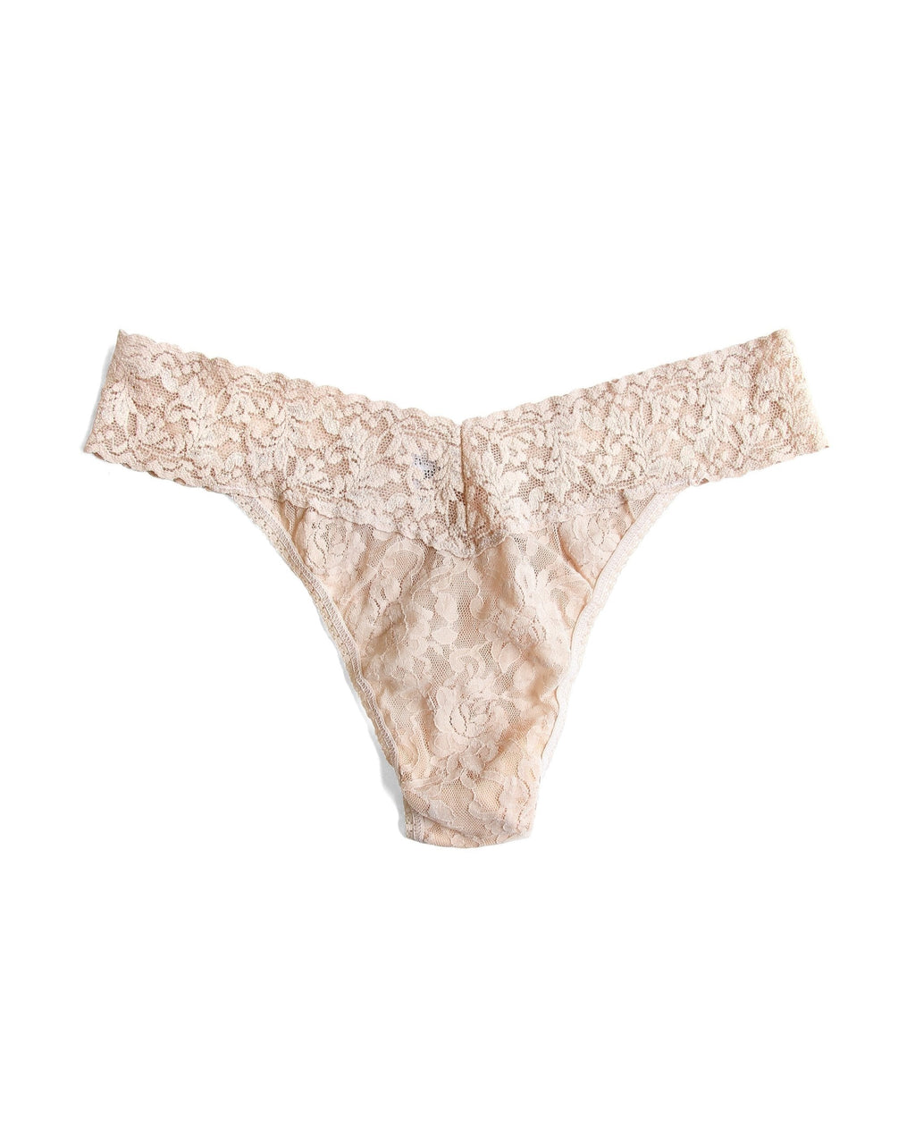 Signature Lace Original Rise Thong Chai