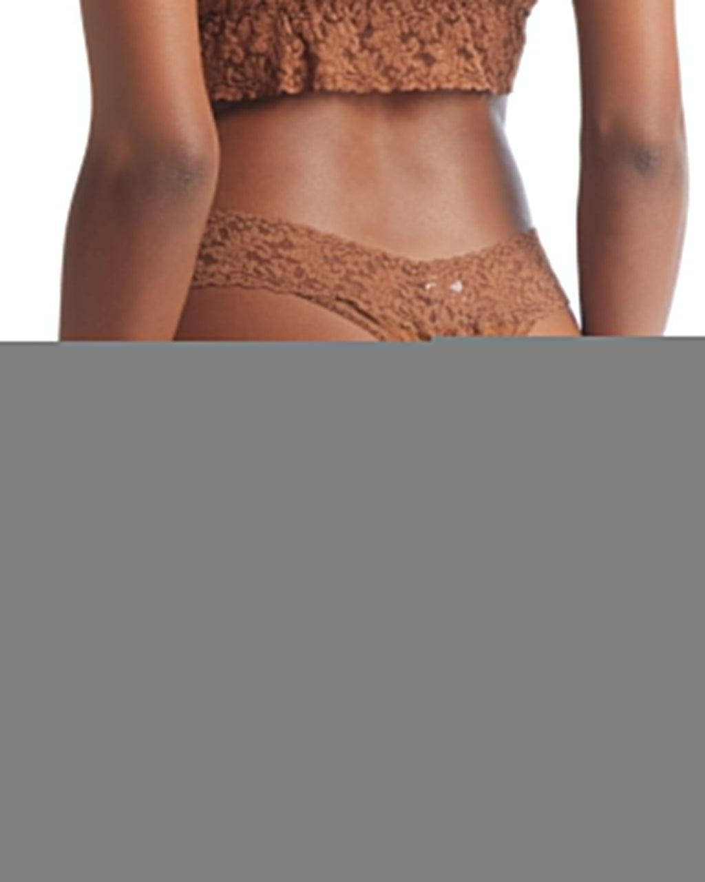 Signature Lace Original Rise Thong Macchiato Brown