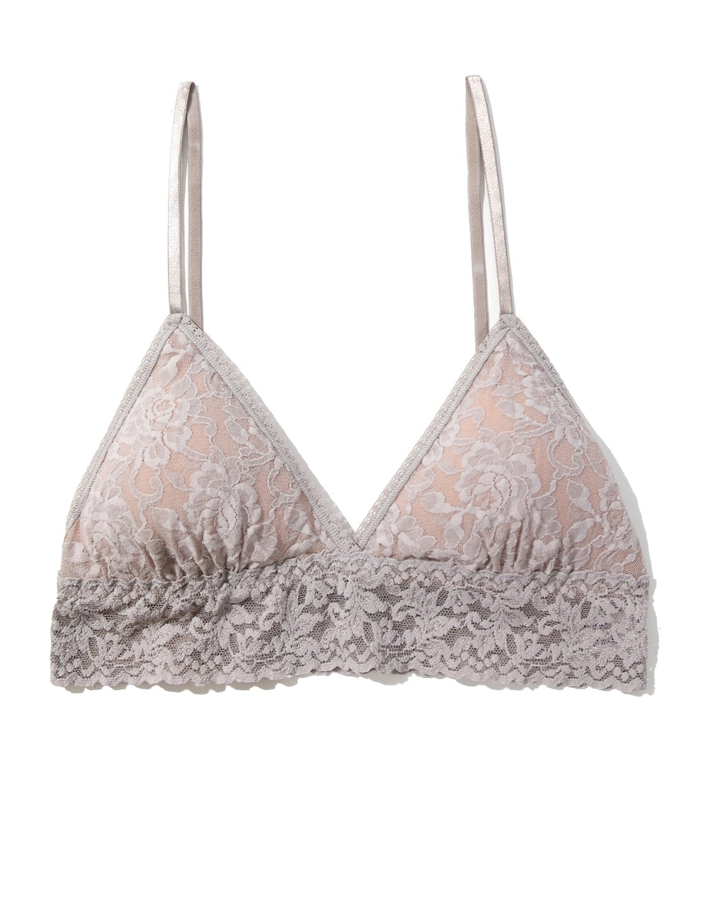 Signature Lace Padded Triangle Bralette Sleep In Grey Sale