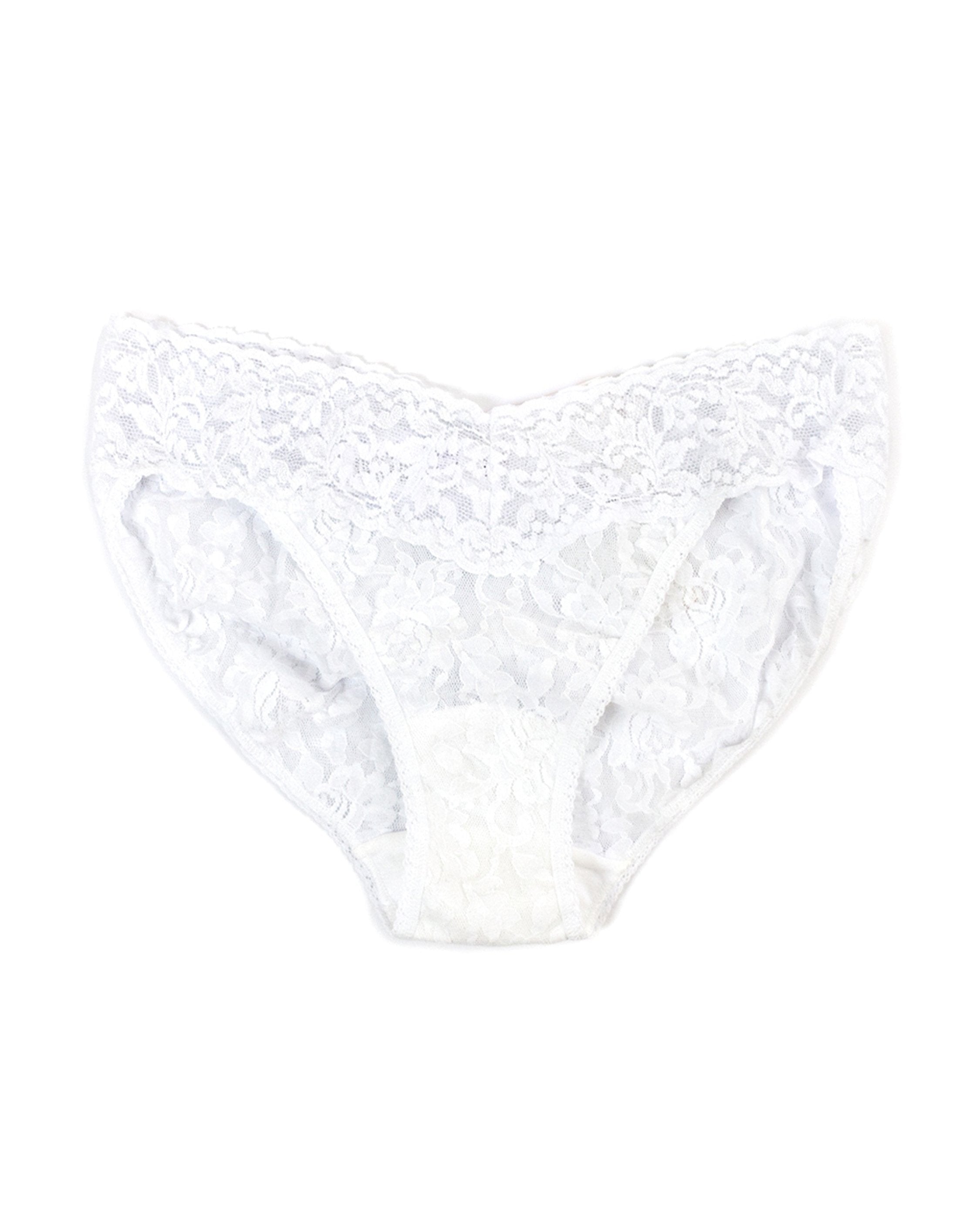 Signature Lace V-Kini White