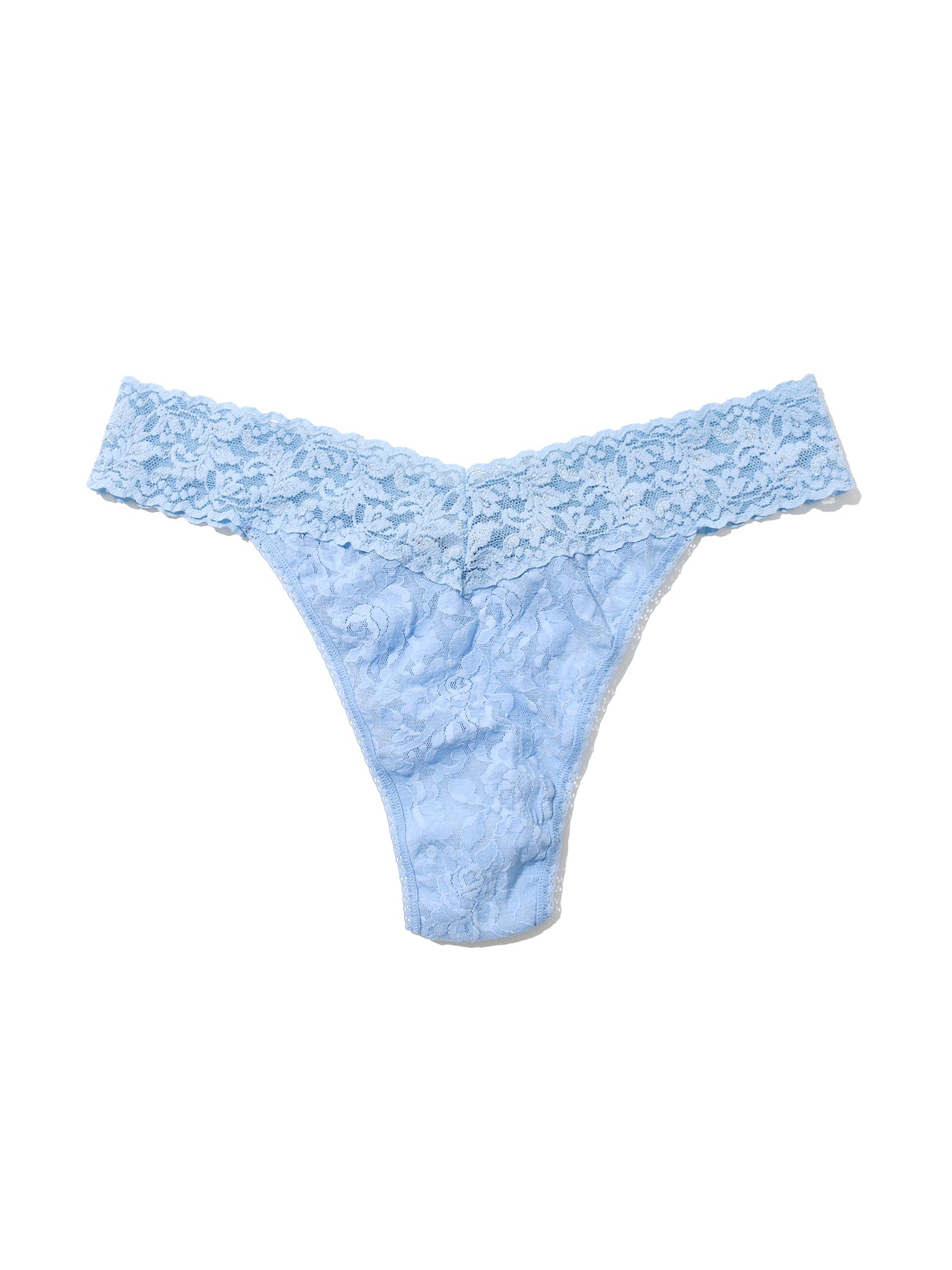 Signature Lace® Original Rise Thong Clarity Blue