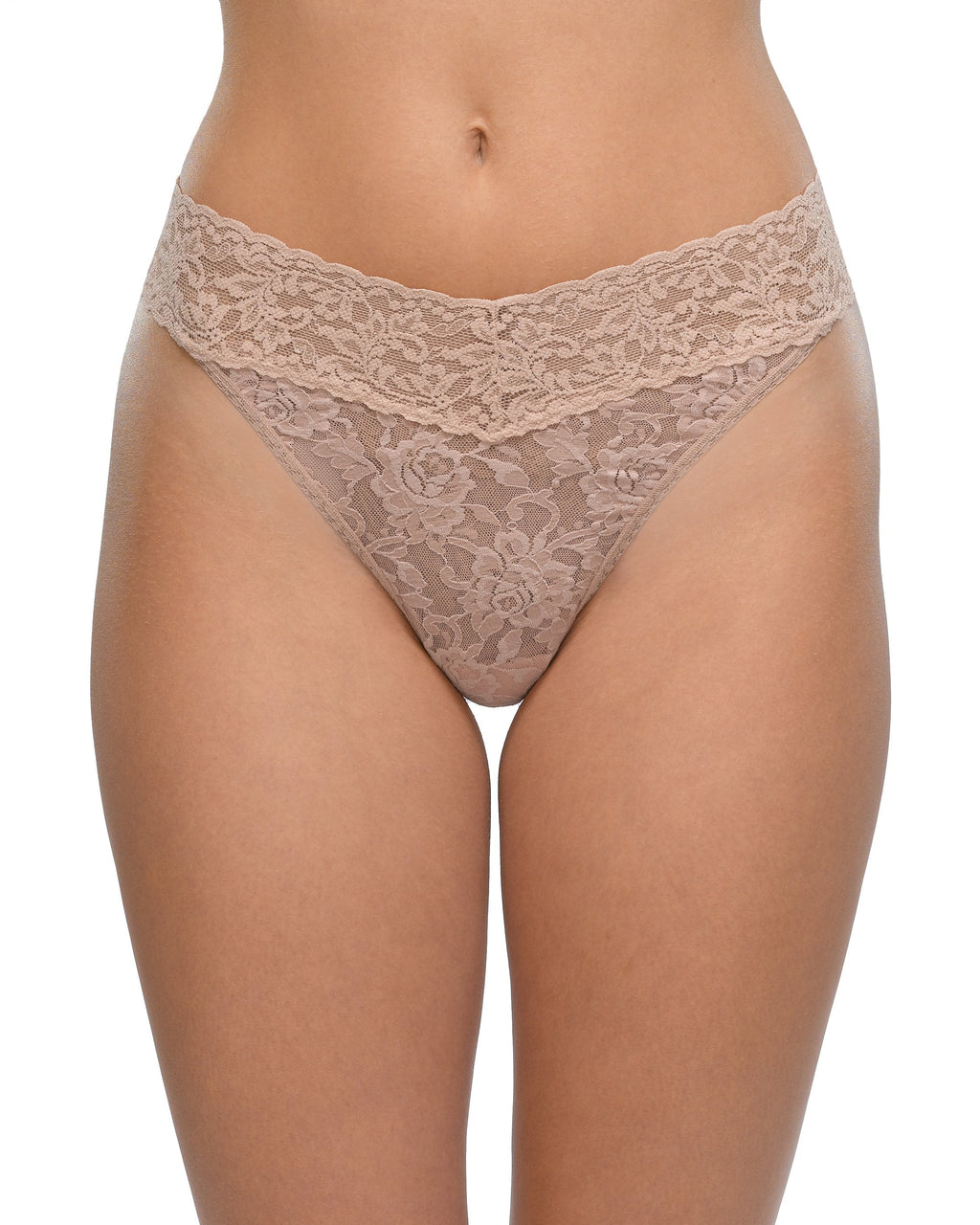 Signature Lace® Original Rise Thong Taupe