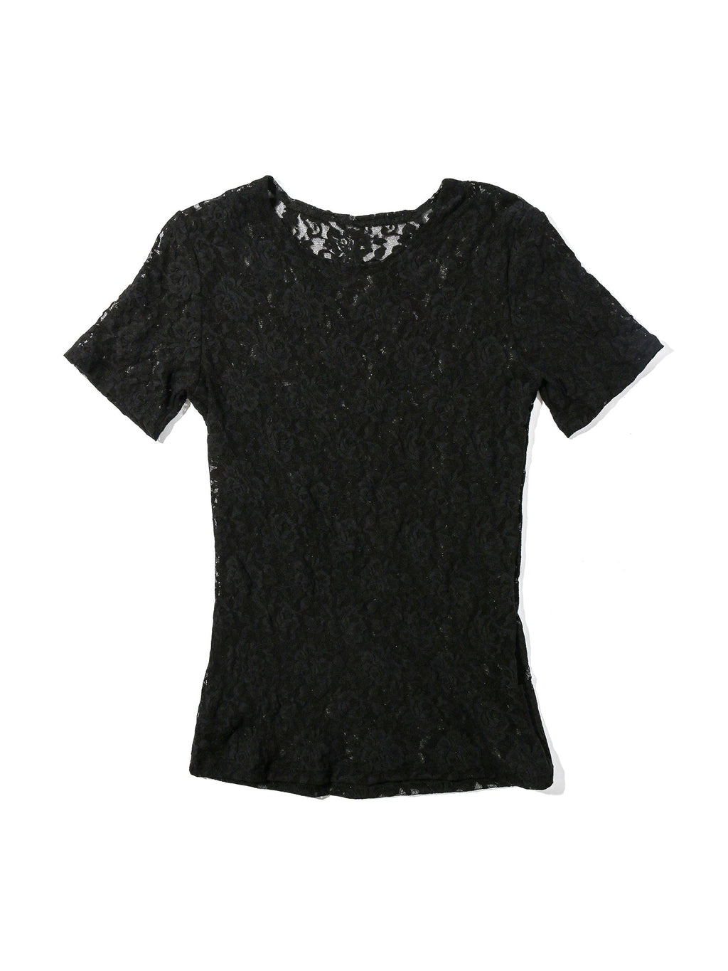 Signature Lace® Short Sleeve Top Black