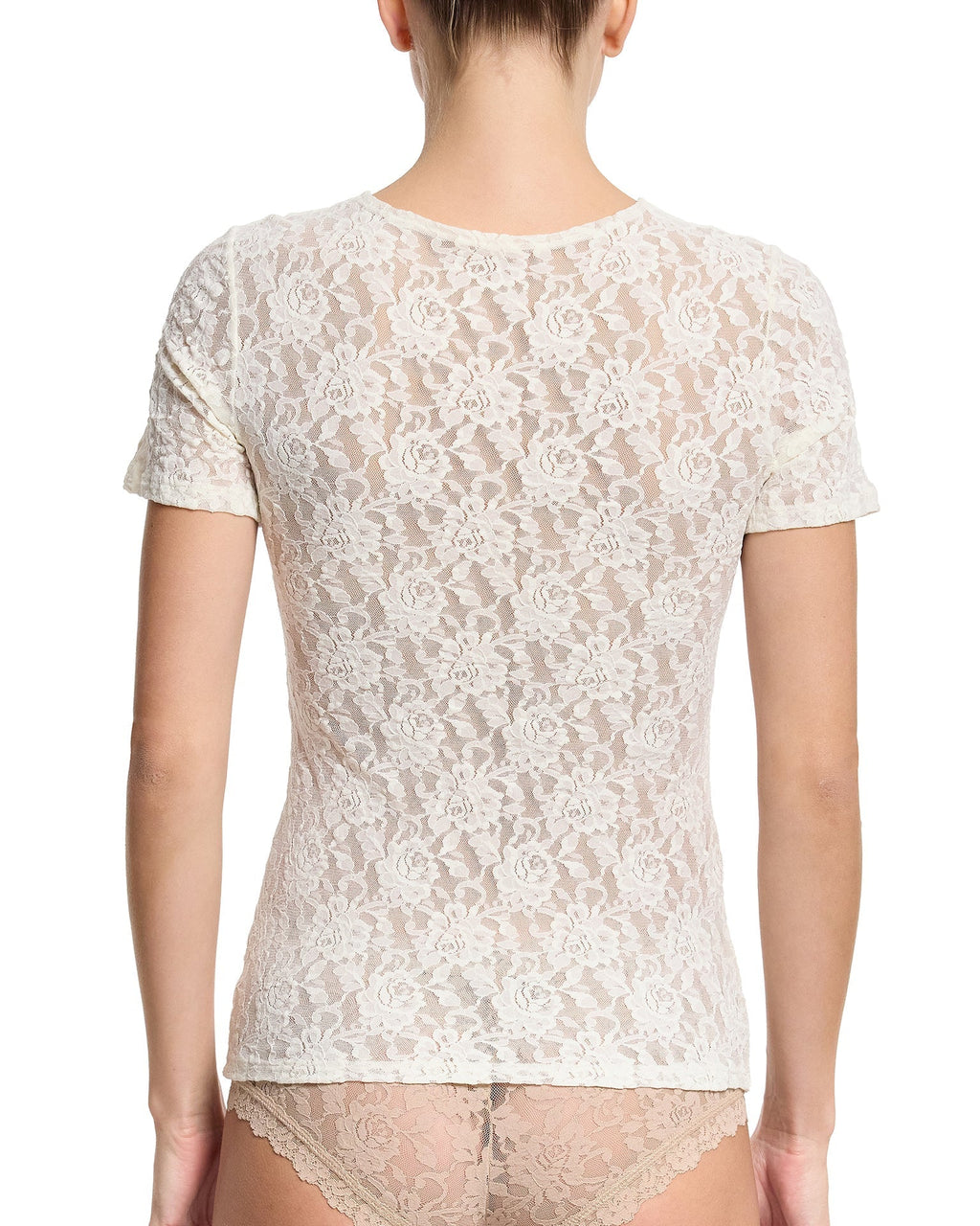Signature Lace® Short Sleeve Top Marshmallow