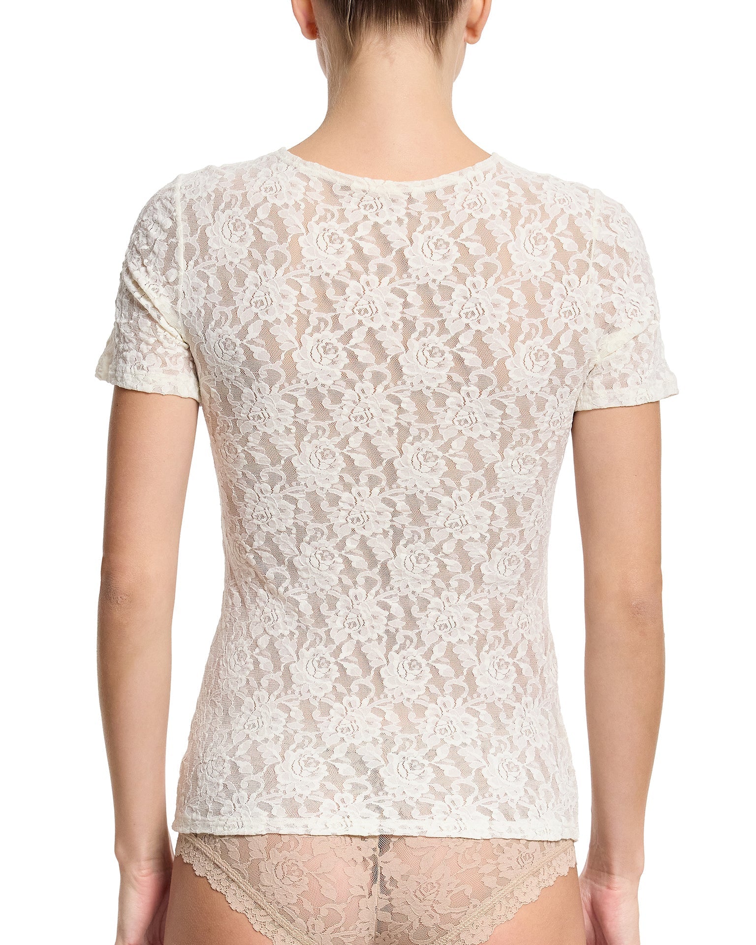 Signature Lace® Short Sleeve Top Marshmallow