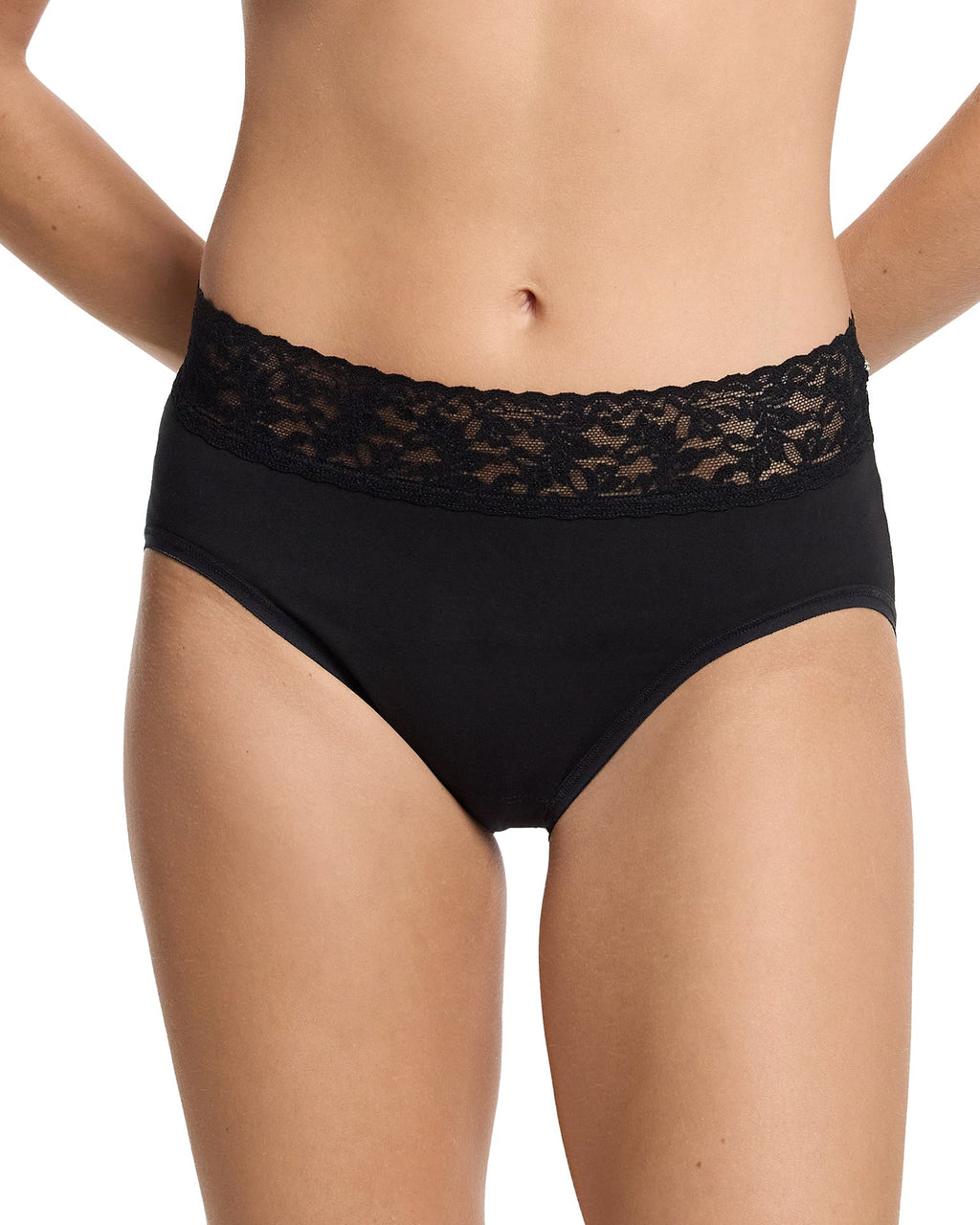 Supima® Cotton French Brief Black