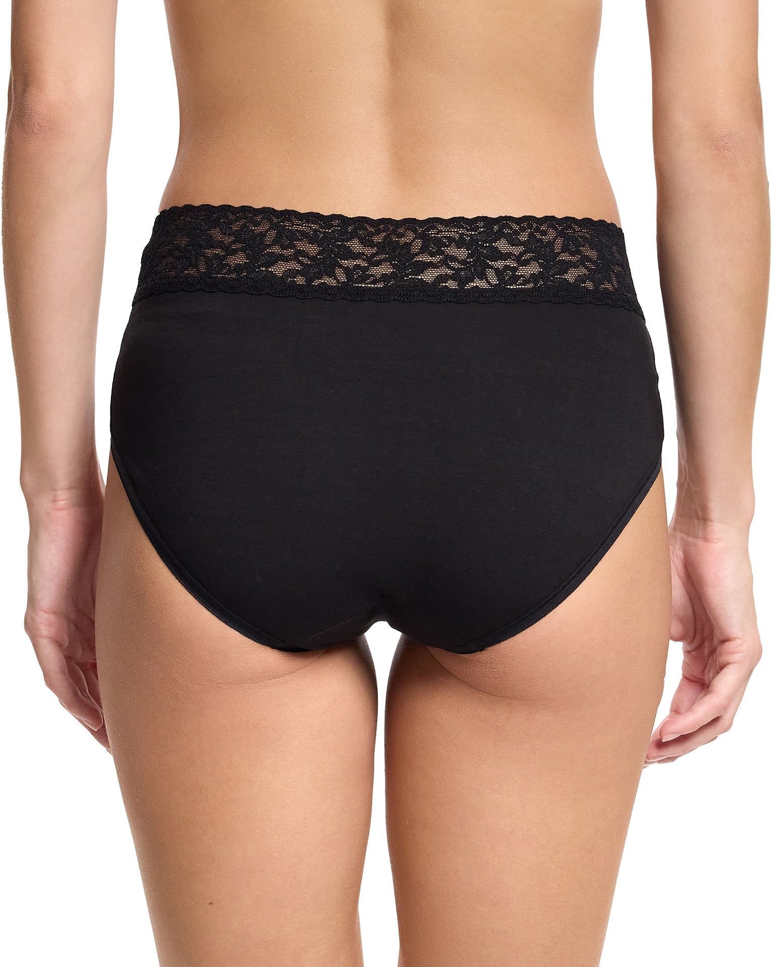 Supima® Cotton French Brief Black