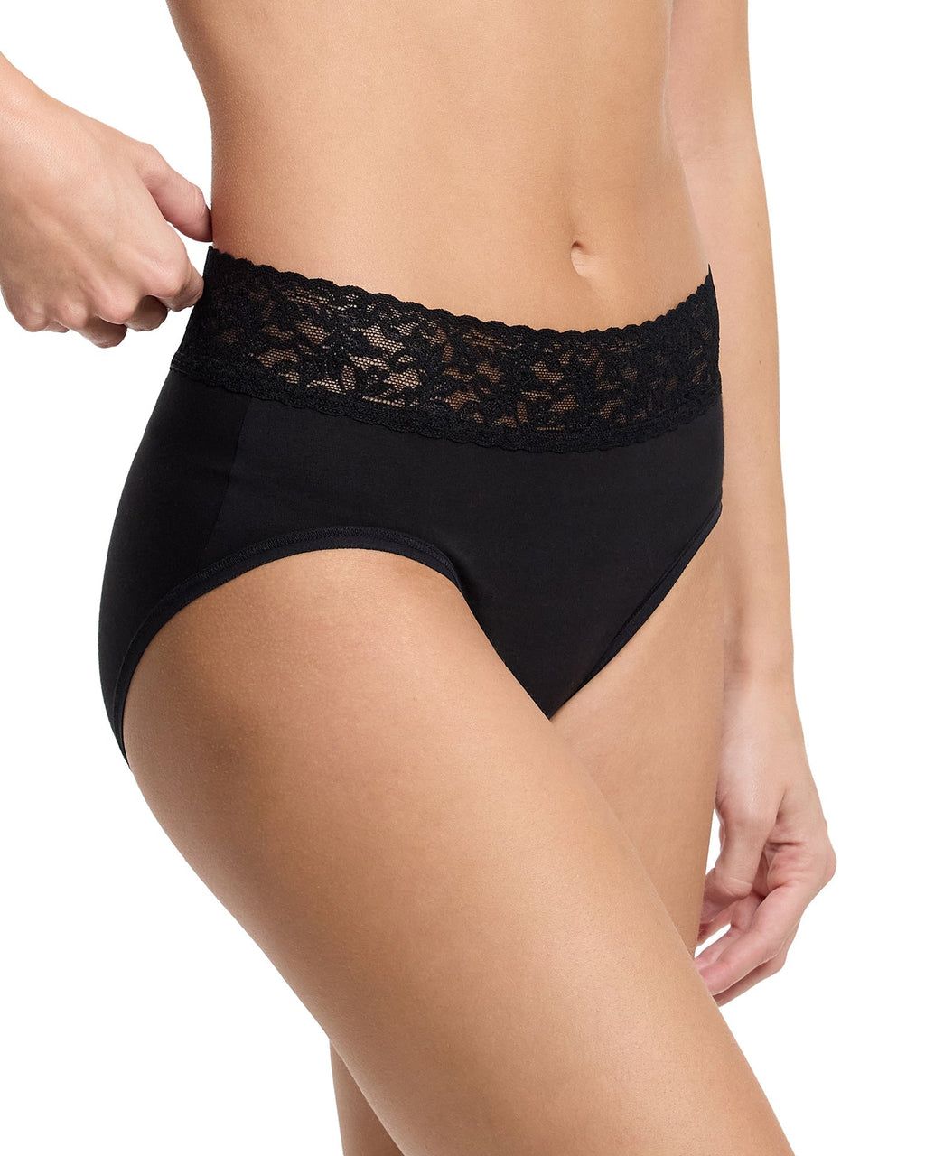 Supima® Cotton French Brief Black