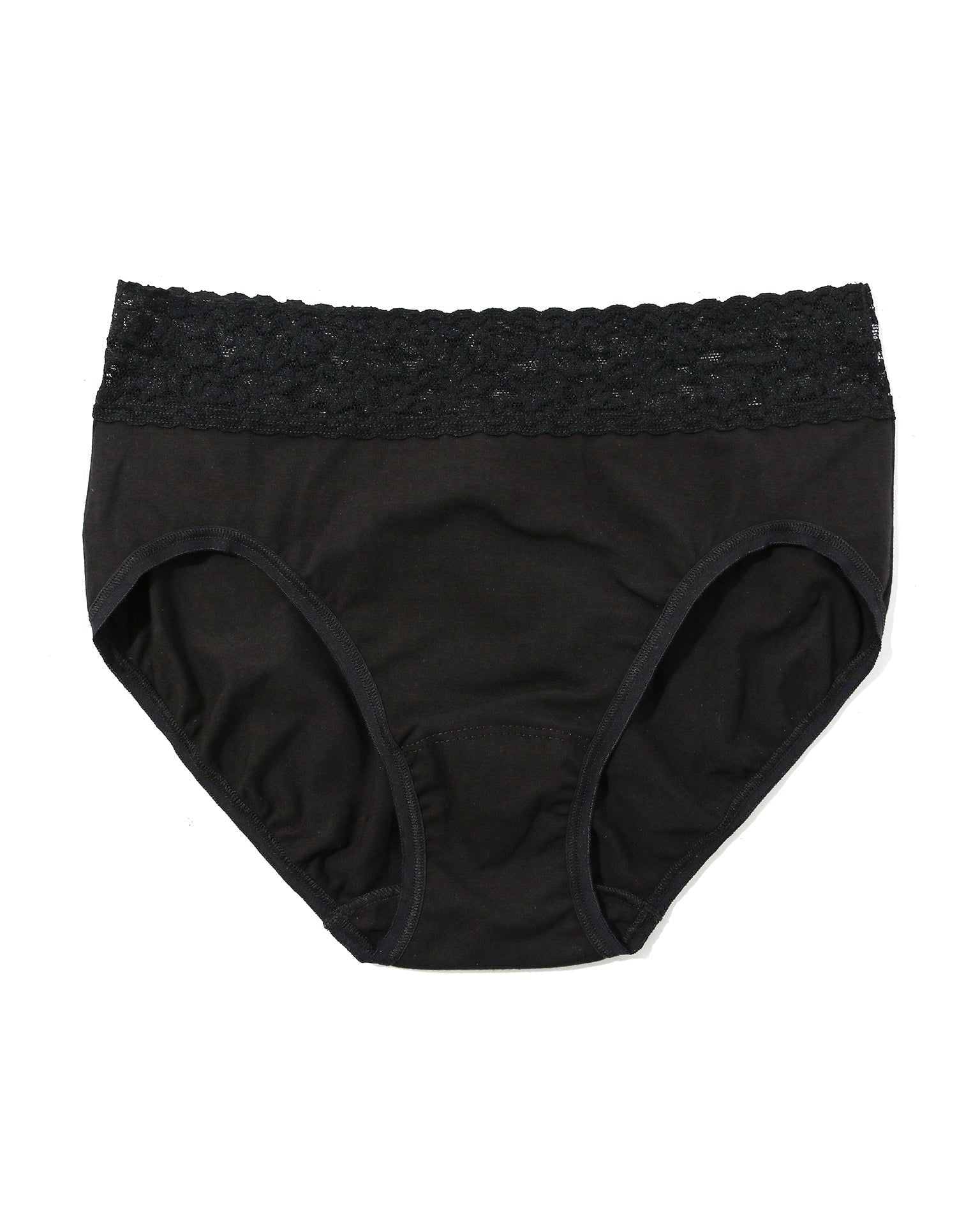 Supima® Cotton French Brief Black
