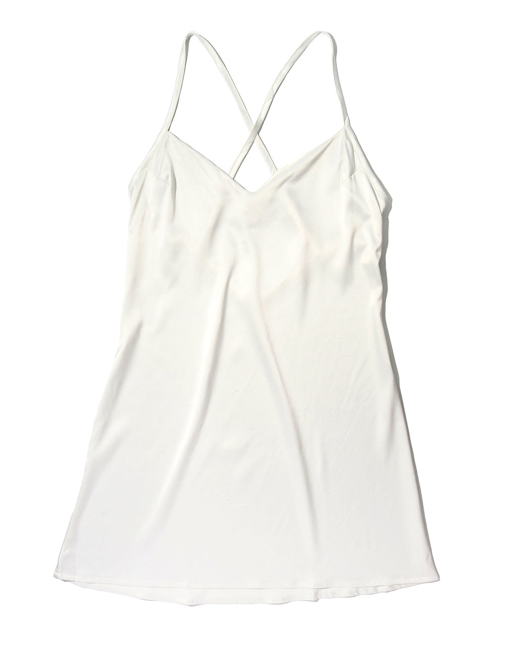 Satin Sleep Chemise Light Ivory