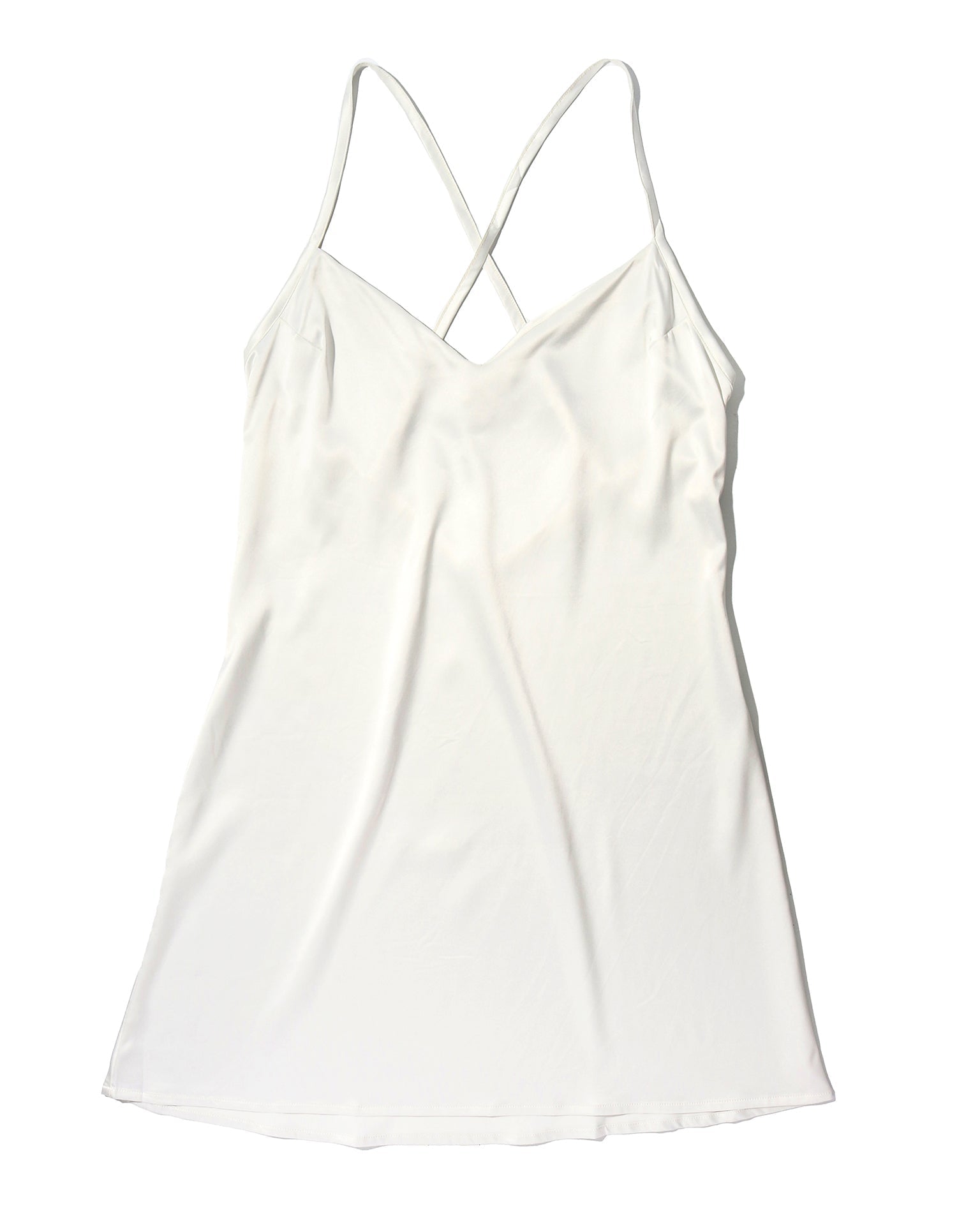 Satin Sleep Chemise Light Ivory