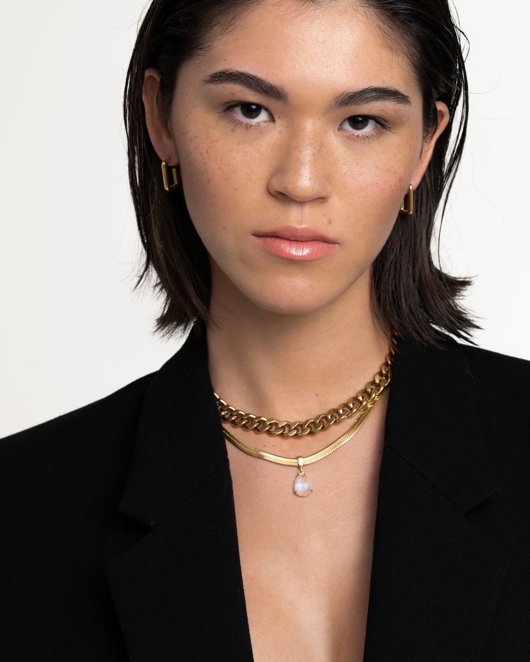 Moonstone Wren Necklace