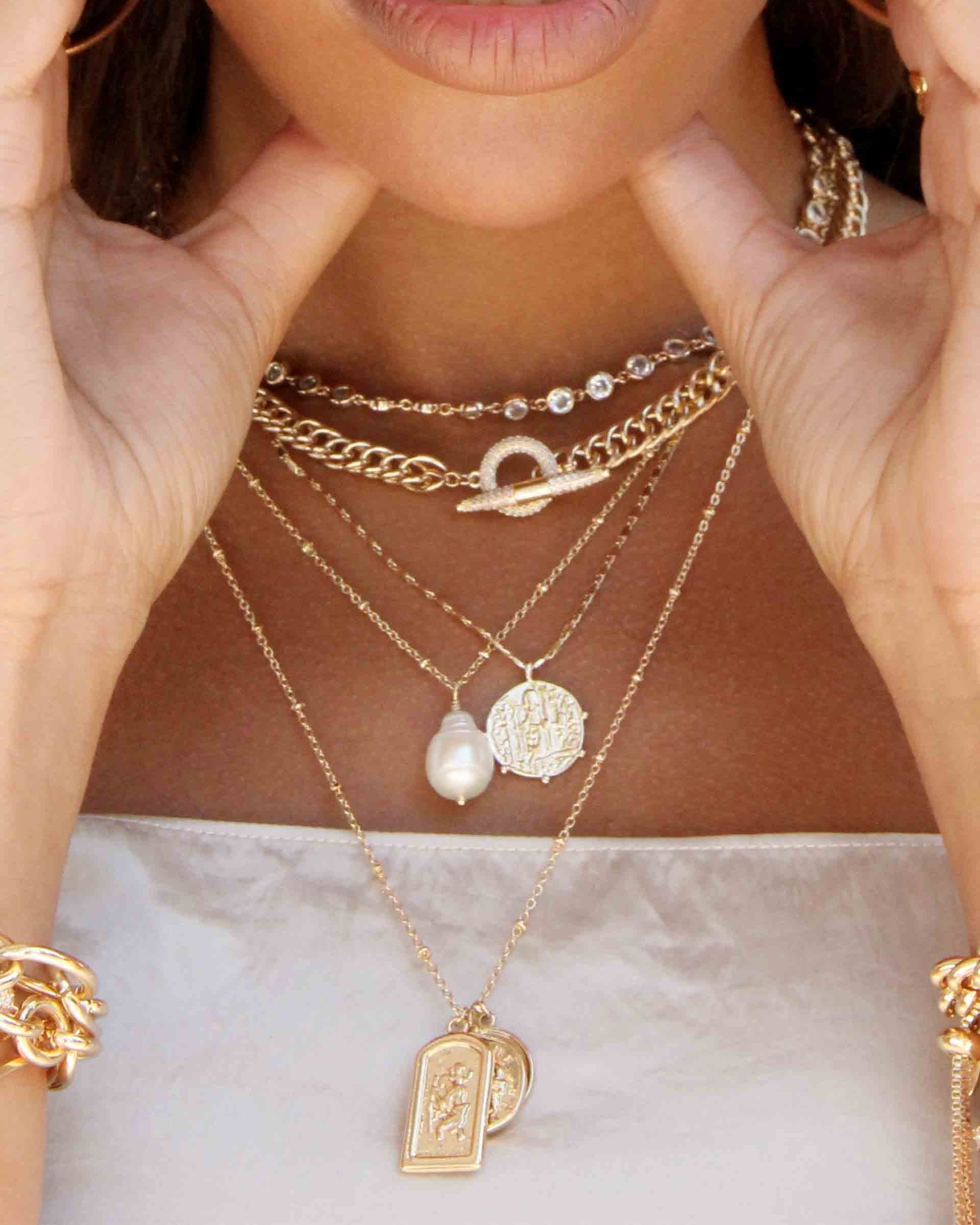 All About That Chain Crystal Necklace