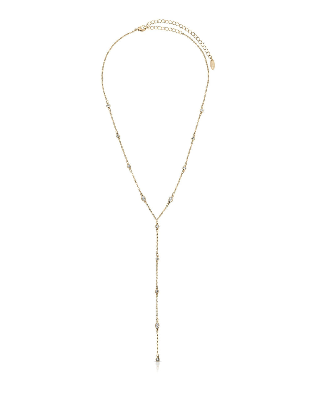 Simple Statement Crystal Dotted Lariat