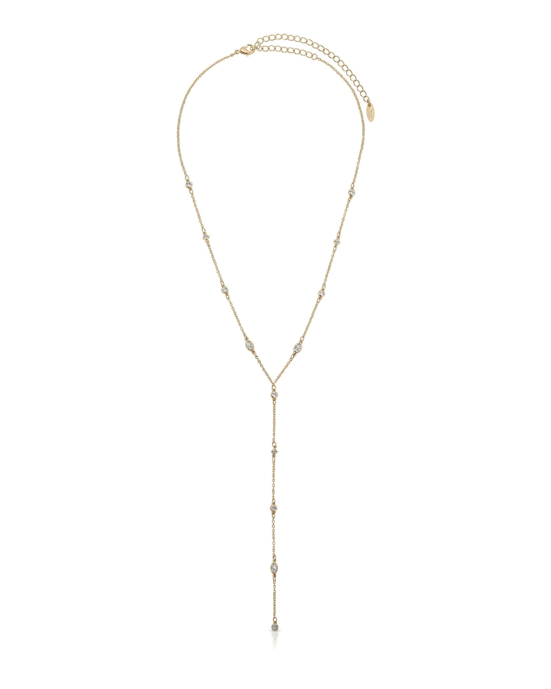 Simple Statement Crystal Dotted Lariat