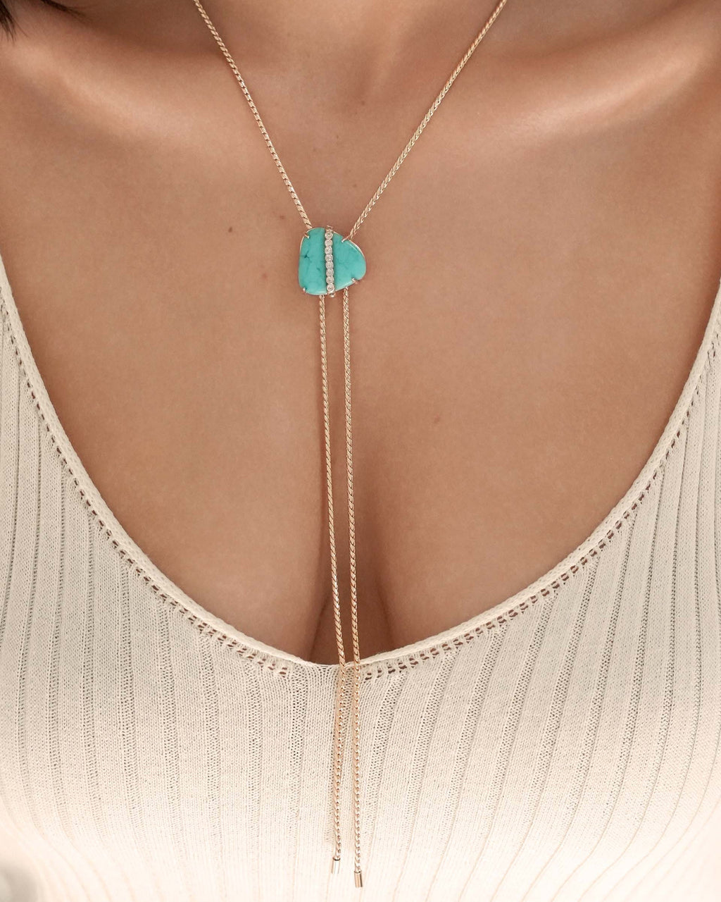 Turquoise Solstice Bolo Necklace