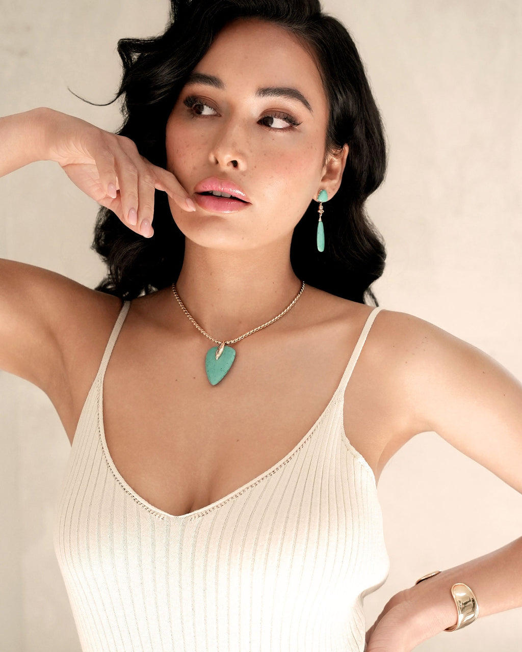 Turquoise Solstice Pendant Choker