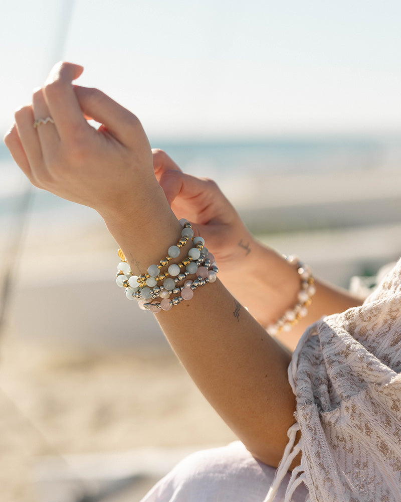 Day by Day Collection- Pearl Gemstone Bracelet