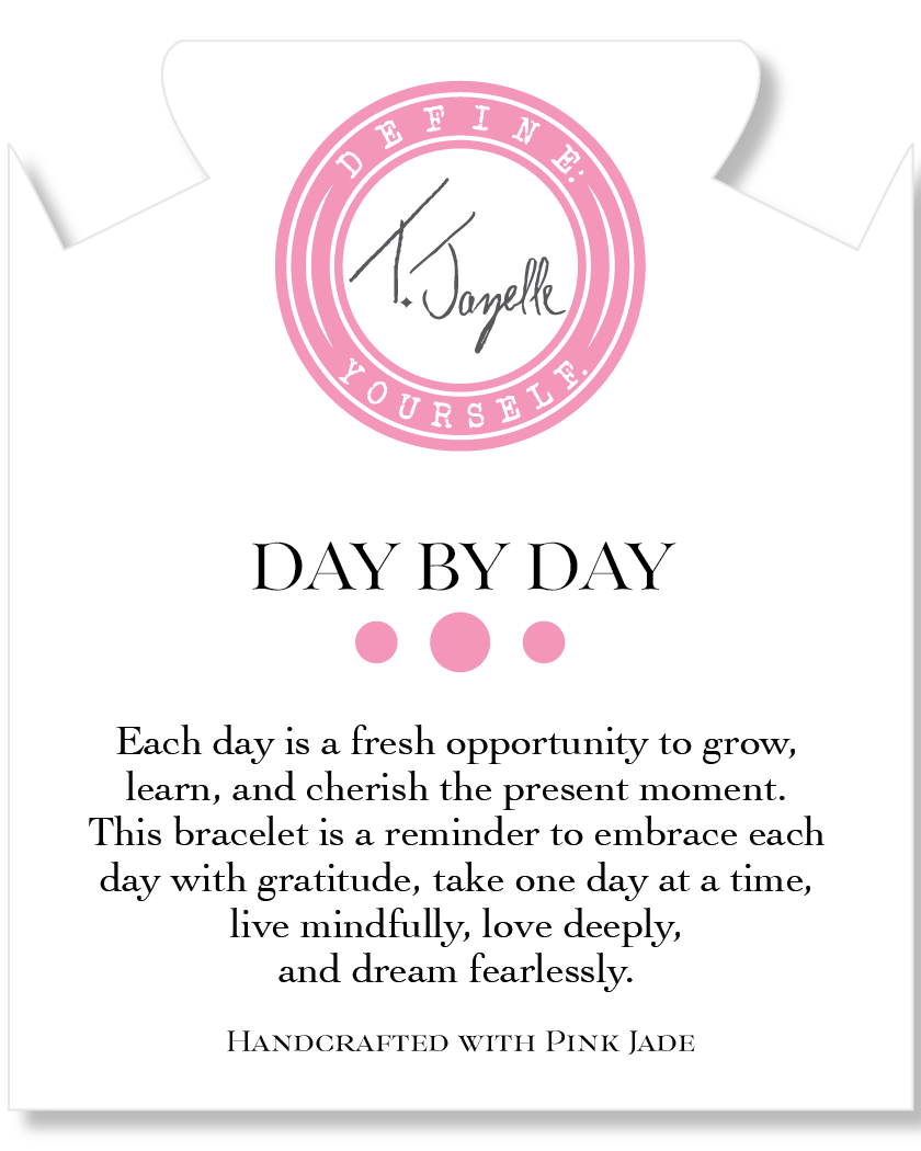 Day by Day Collection- Pink Jade Gemstone Bracelet