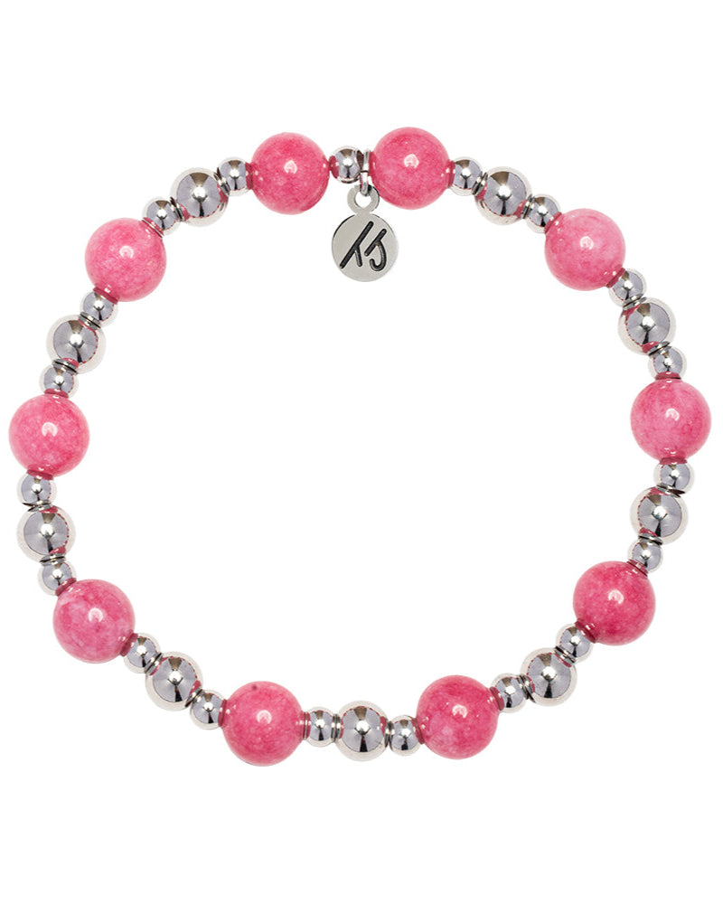 Day by Day Collection- Pink Jade Gemstone Bracelet