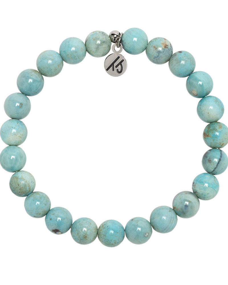 Defining Bracelet- Confidence Bracelet with Robins Egg Agate Gemstones