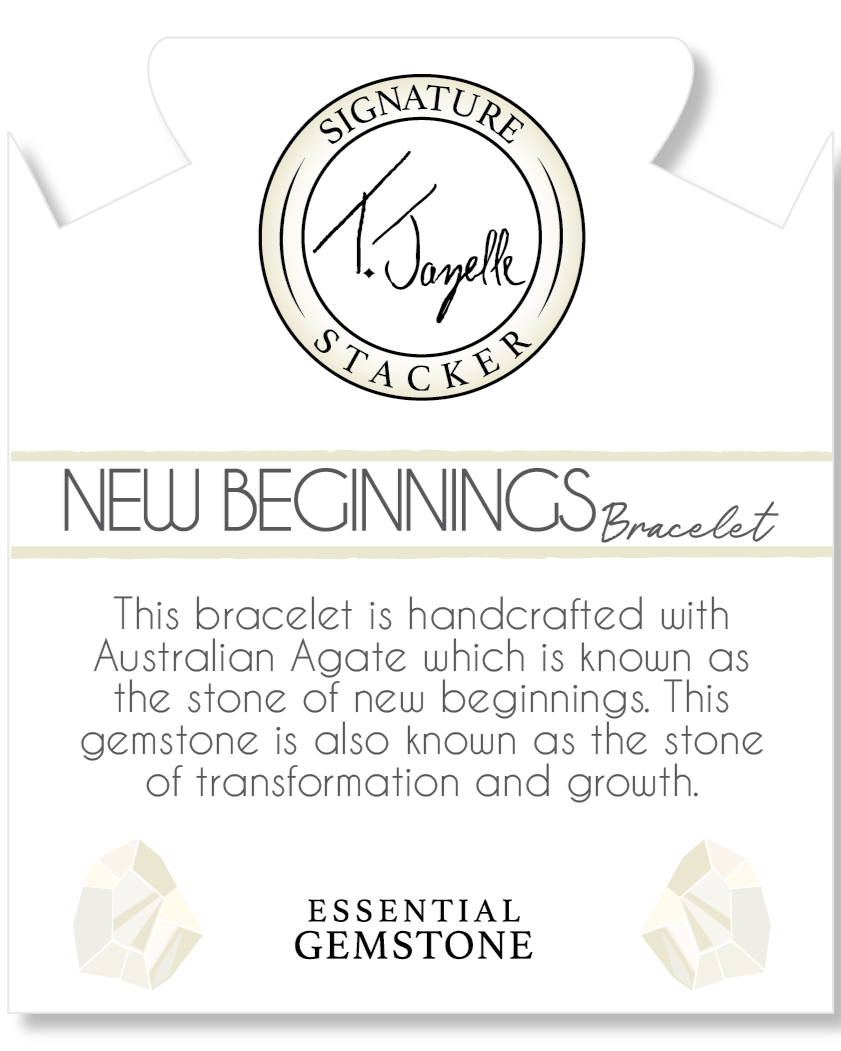 Defining Bracelet- New Beginnings Bracelet with Australian Agate Gemstones