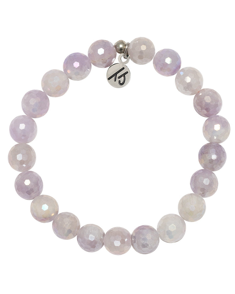 Defining Bracelet- Friendship Bracelet with Mauve Jade Gemstones